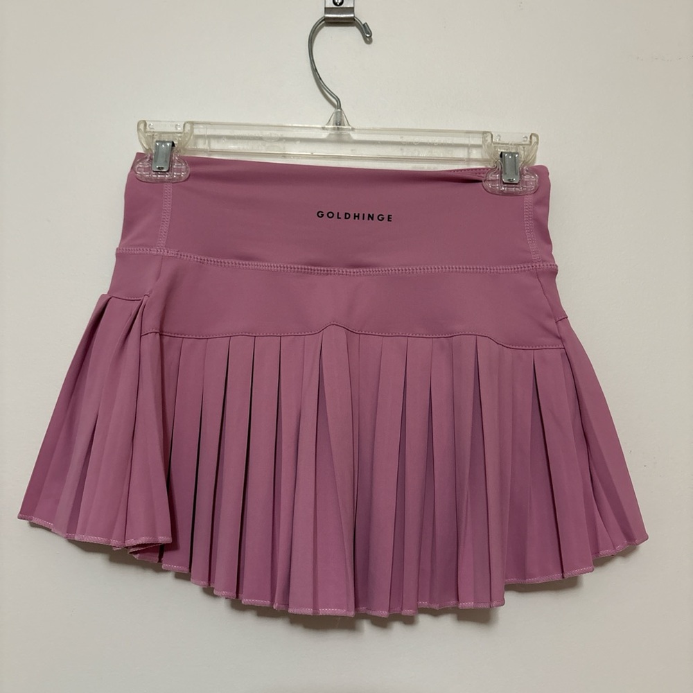 Women's Pink Pleated Skirt
